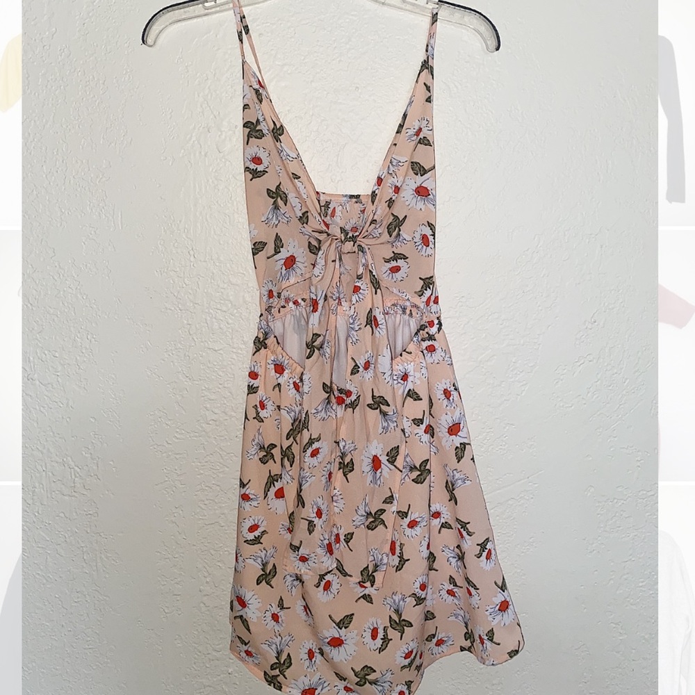 Tied in the front dress